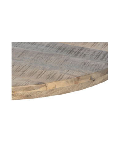 MESA COMEDOR METAL MANGO 200X100X76 NATURAL