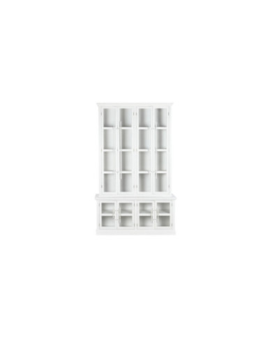 VITRINA ABETO CRISTAL 127,5X33X212 BLANCO