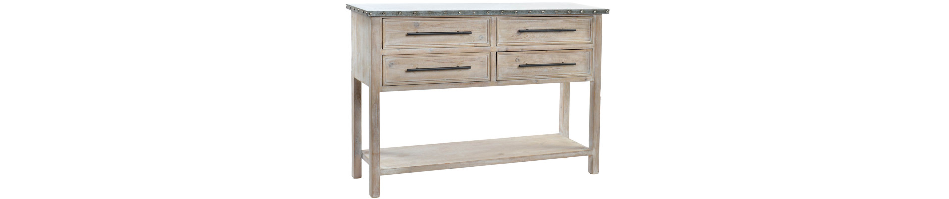 CONSOLA ABETO 180X35X78 ENVEJECIDO NATURAL