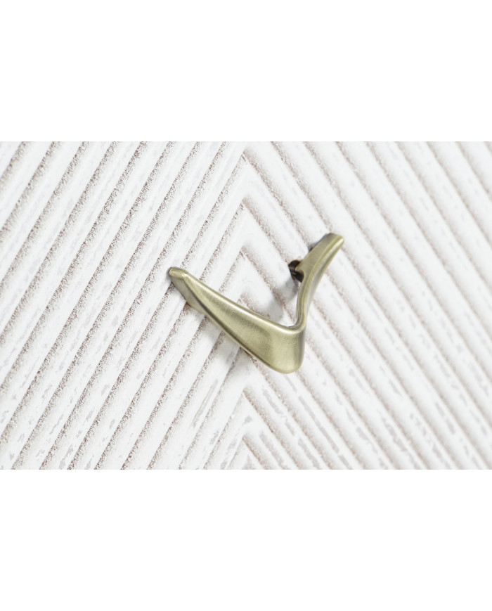COMODA MANGO METAL 70X40X90 DECAPE BLANCO