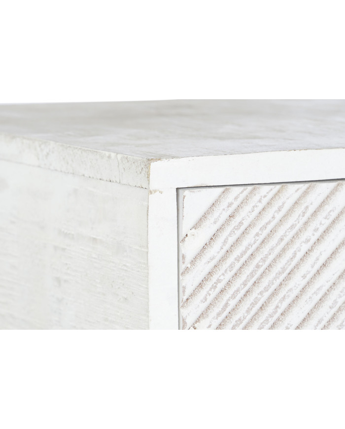 COMODA MANGO METAL 70X40X90 DECAPE BLANCO
