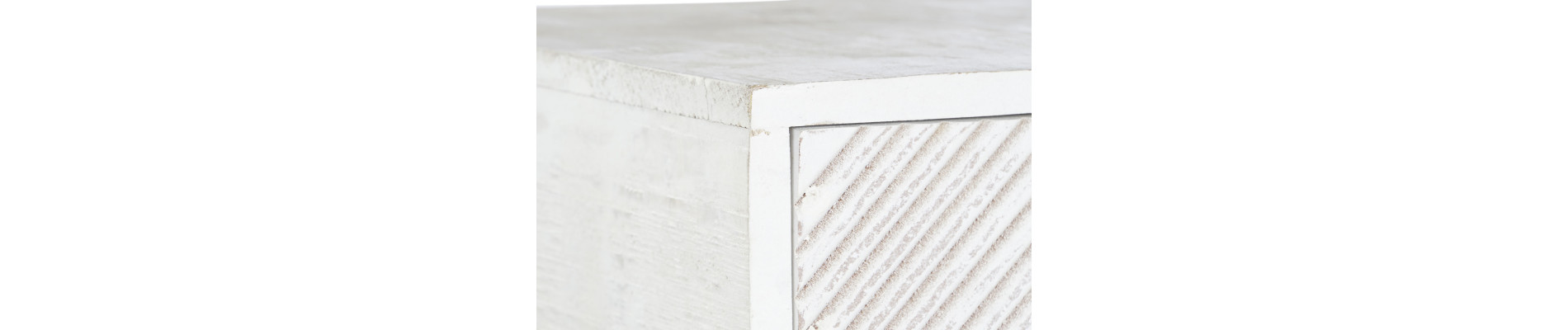 COMODA MANGO METAL 70X40X90 DECAPE BLANCO