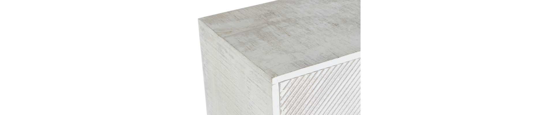 COMODA MANGO METAL 70X40X90 DECAPE BLANCO