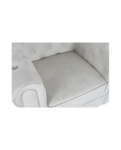 SILLON POLIESTER MADERA 80X80X70 CAPITONE