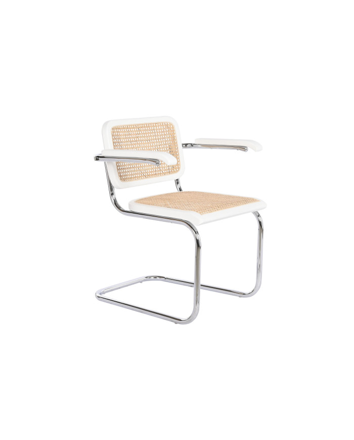 SILLA OLMO RATAN 65,5X62X79 BLANCO