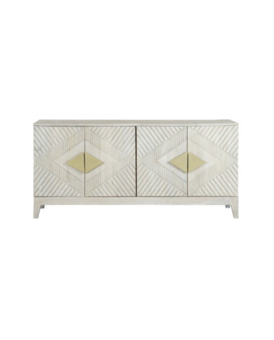 BUFFET MANGO METAL 160X40X75 ROMBO BEIGE