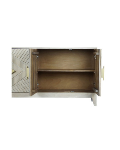 BUFFET MANGO METAL 160X40X75 ROMBO BEIGE