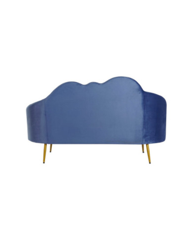SOFA POLIESTER METAL 155X75X92 NUBE AZUL