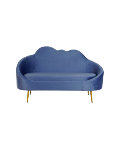 SOFA POLIESTER METAL 155X75X92 NUBE AZUL