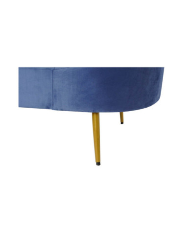 SOFA POLIESTER METAL 155X75X92 NUBE AZUL