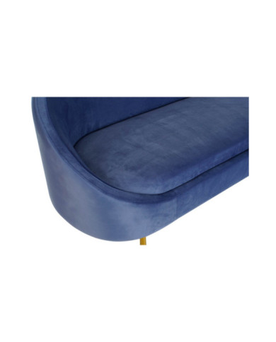 SOFA POLIESTER METAL 155X75X92 NUBE AZUL