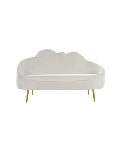 SOFA POLIESTER METAL 155X75X92 NUBE BLANCO