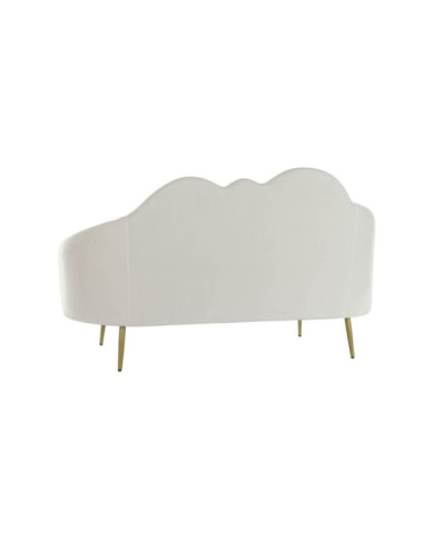 SOFA POLIESTER METAL 155X75X92 NUBE BLANCO