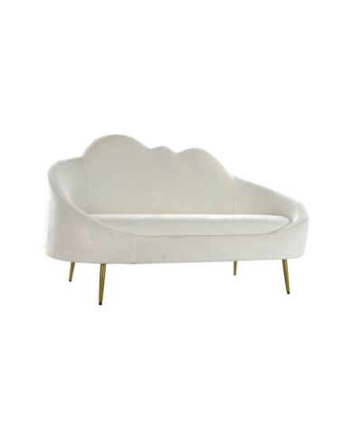 SOFA POLIESTER METAL 155X75X92 NUBE BLANCO