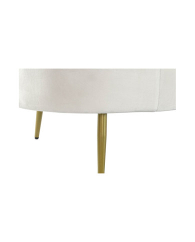 SOFA POLIESTER METAL 155X75X92 NUBE BLANCO