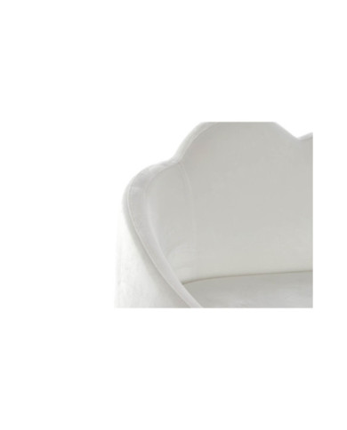 SOFA POLIESTER METAL 155X75X92 NUBE BLANCO