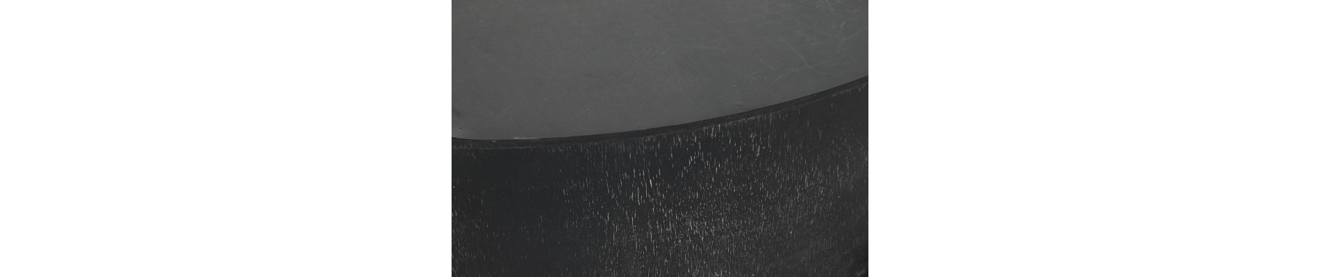 MESA CENTRO MANGO METAL 90X90X45 NEGRO