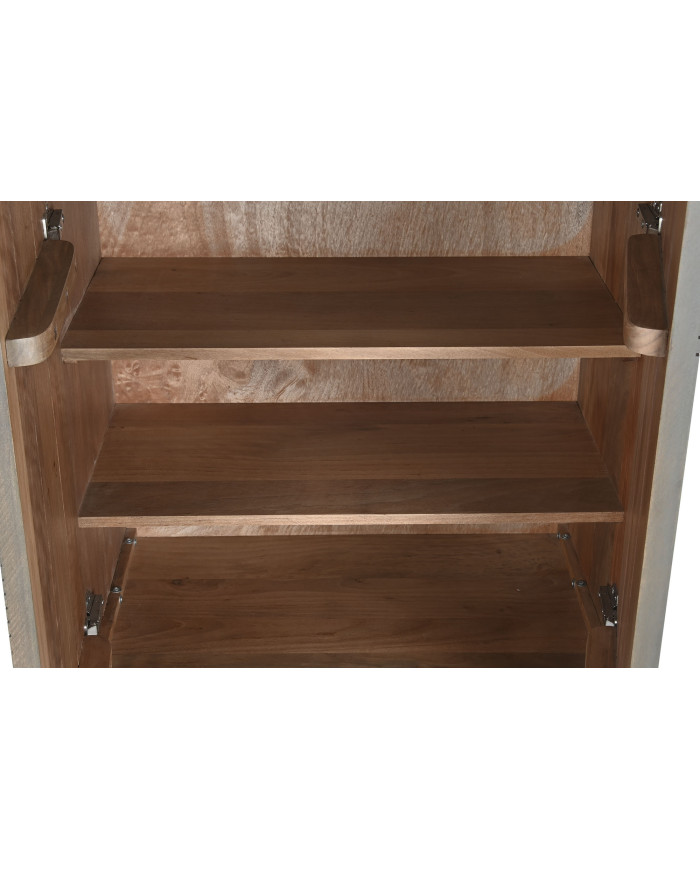 ARMARIO MADERA JAMUN 70X38X140 GRIS OSCURO