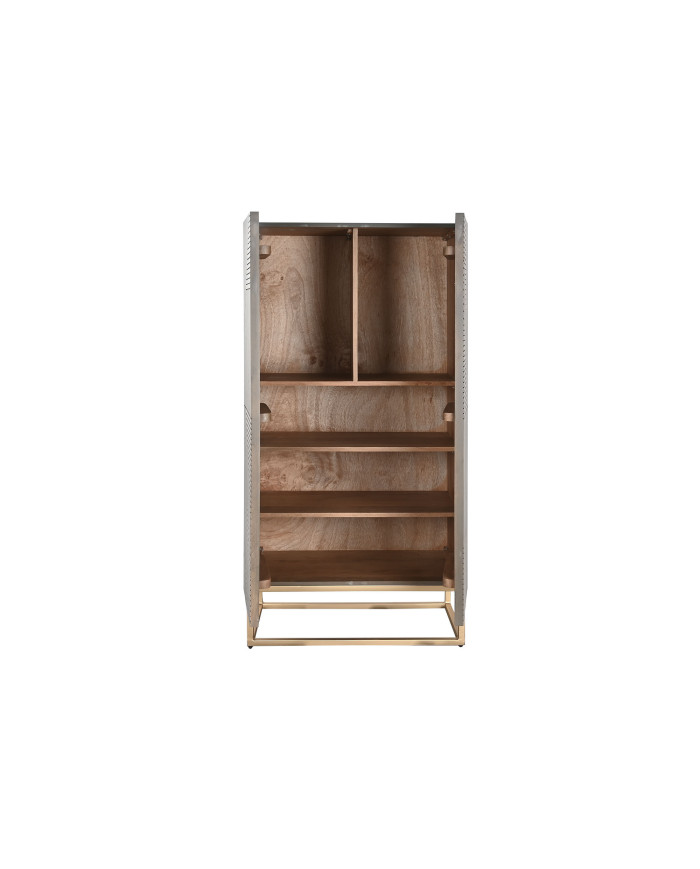 ARMARIO MADERA JAMUN 70X38X140 GRIS OSCURO