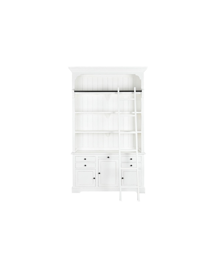 ESTANTERIA MDF 137X38X234 ESCALERA BLANCO