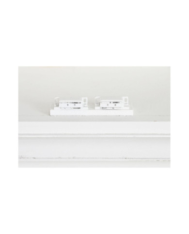 VITRINA MDF CRISTAL 218,4X40,6X203 BLANCO