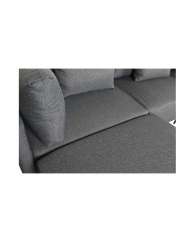 SOFA POLIESTER METAL 276X152,5X84 GRIS