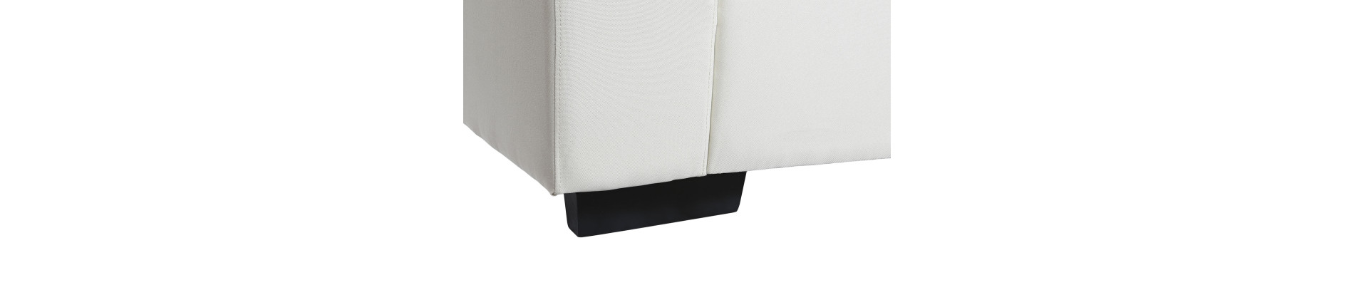 SOFA POLIESTER MADERA 386X218X88 CREMA