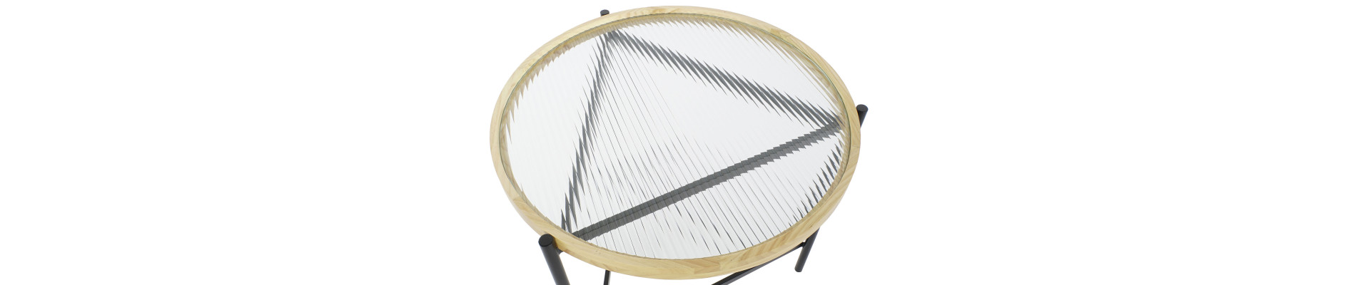 MESITA AUXILIAR SET 2 CRISTAL METAL 62X62X55,5