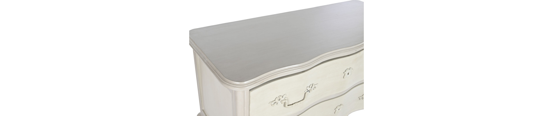 CAJONERA MANGO MDF 123X50X80 ENVEJECIDO CREMA