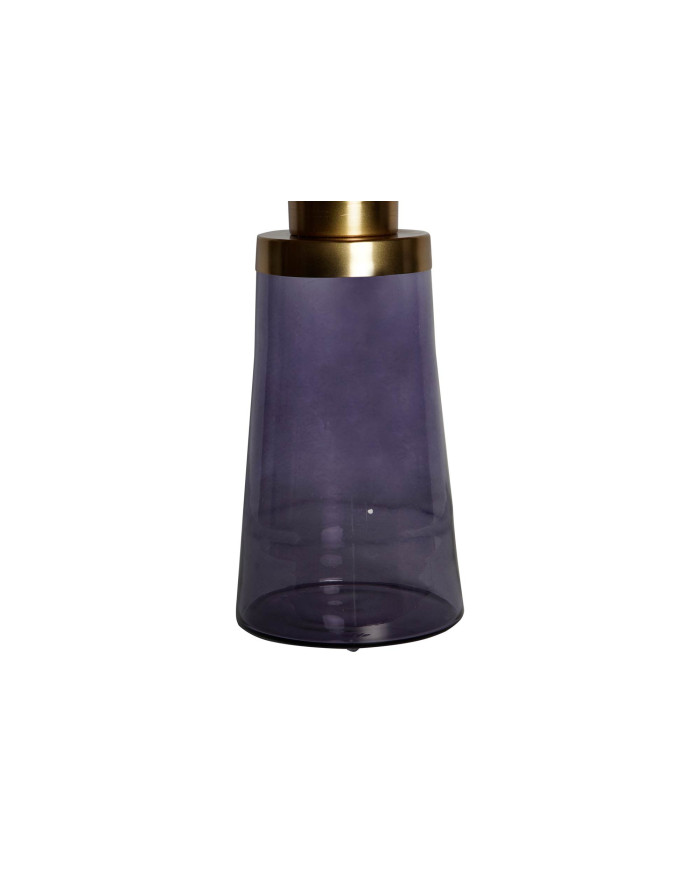 MESITA AUXILIAR CRISTAL HIERRO 37X37X50 AZUL