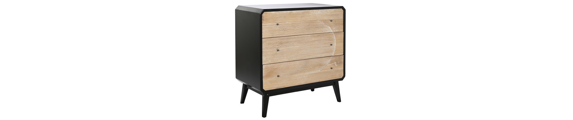 COMODA MADERA 80X40X79,5 NEGRO