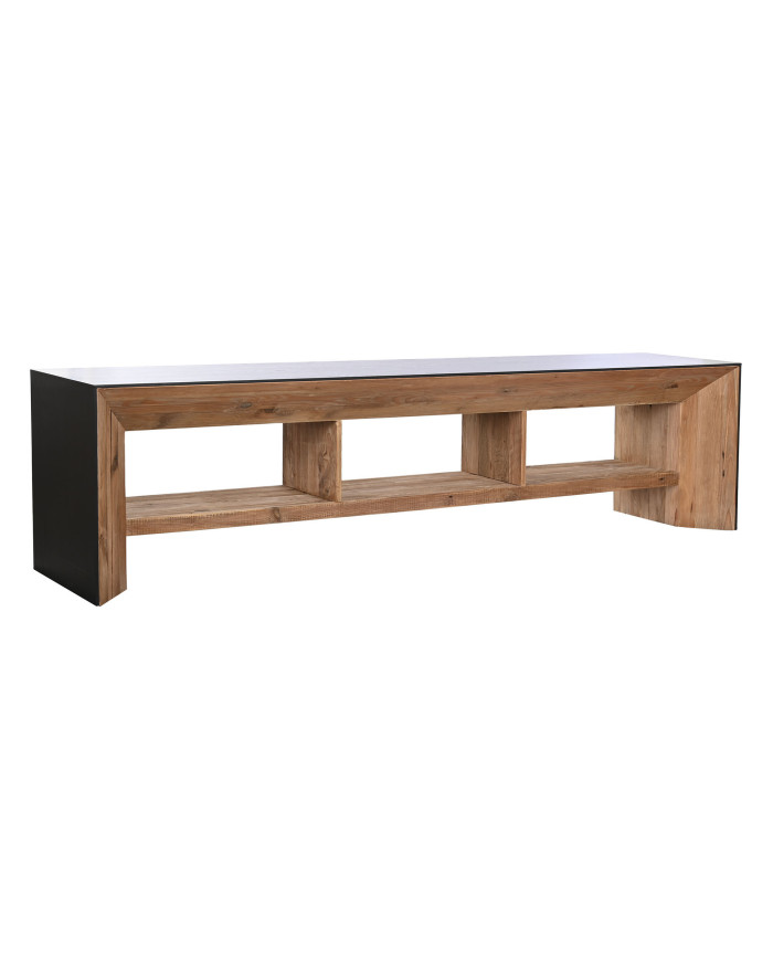 MUEBLE TV MADERA RECICLADA PINO 240X48X60 MARRON