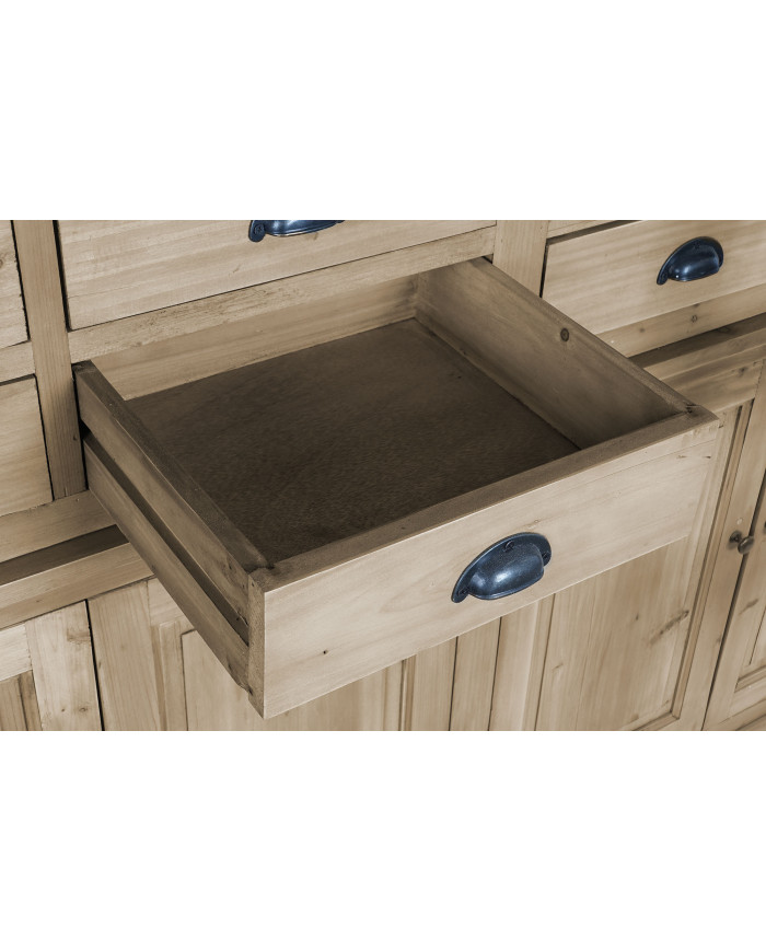 ESTANTERIA PINO HIERRO 180X47X238 ESCALERA NATURAL