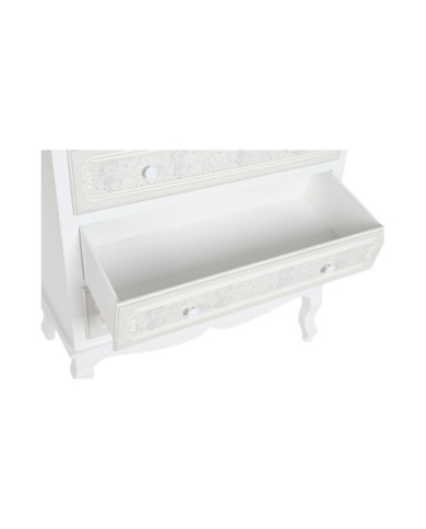 COMODA MDF MADERA 80X42X105 BLANCO