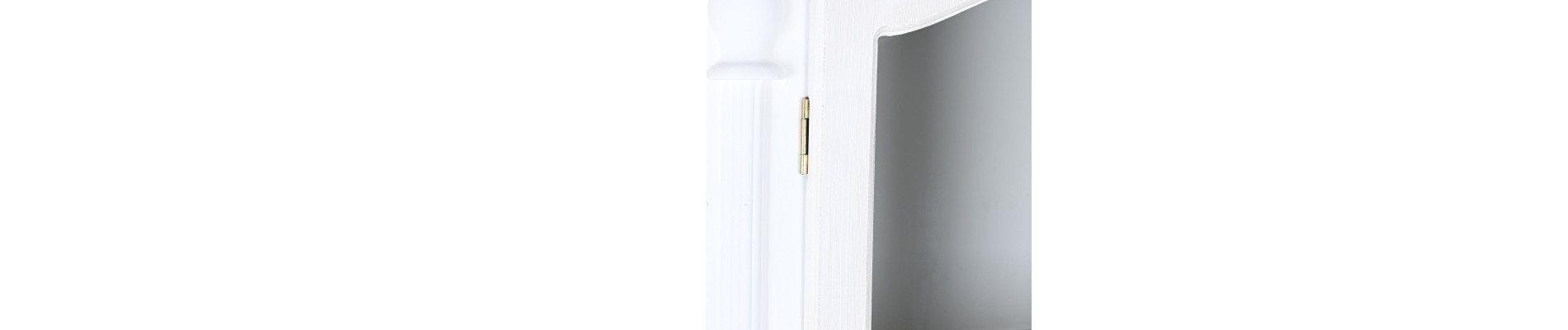 VITRINA MADERA CRISTAL 76X39X193 BLANCO