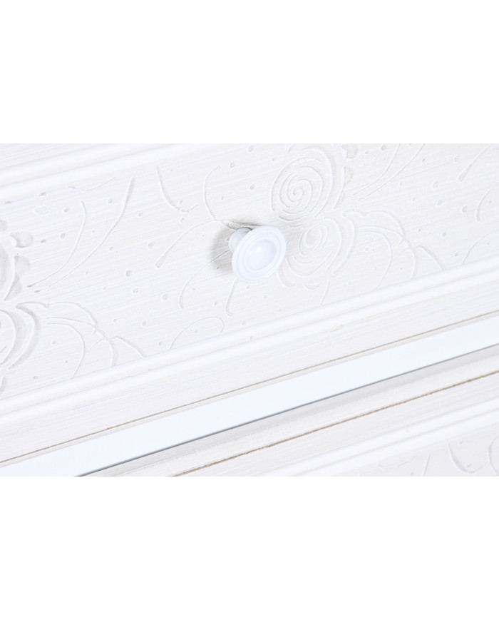 VITRINA MADERA CRISTAL 76X39X193 BLANCO