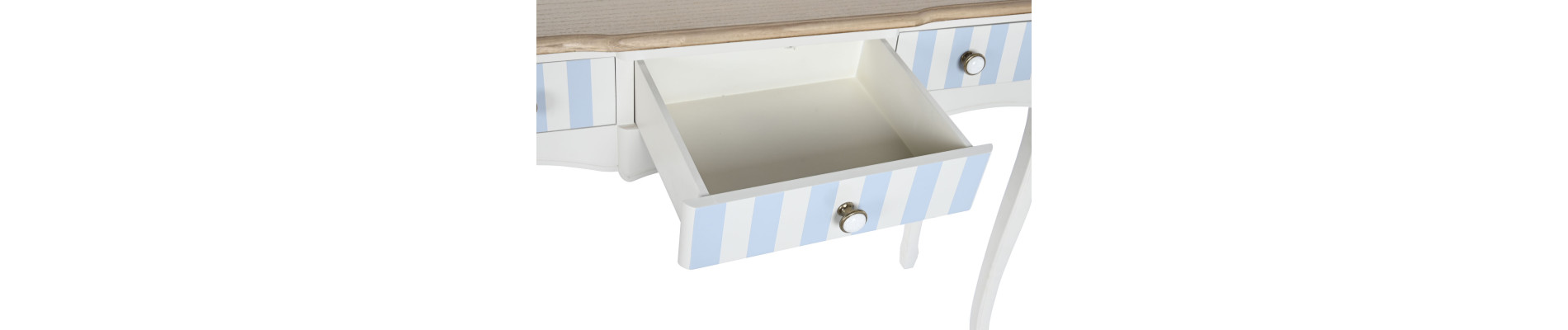 CONSOLA PAULOWNIA CERAMICA 110X40X79 BLANCO