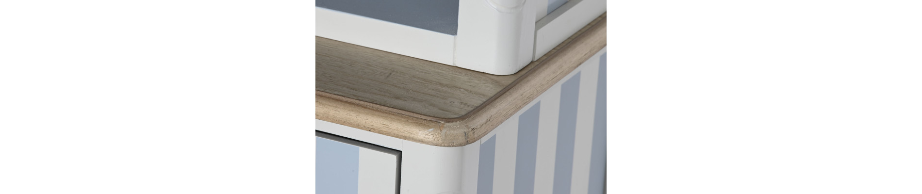 VITRINA PAULOWNIA CRISTAL 141,5X44X199 BLANCO