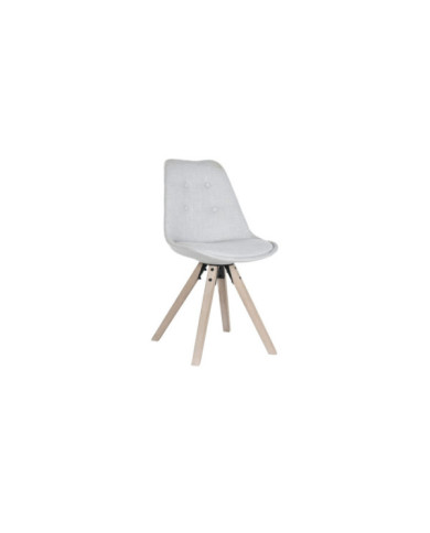 SILLA ROBLE POLIESTER 48X55X84 GRIS CLARO