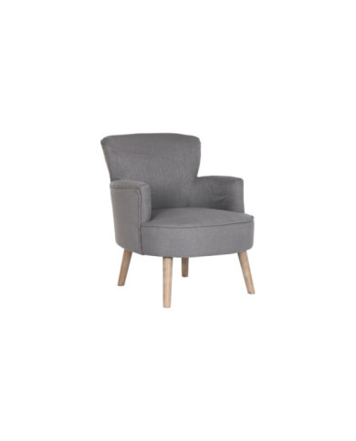 BUTACA ABETO POLIESTER 70X70X88 GRIS OSCURO