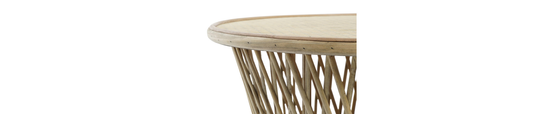 MESITA AUXILIAR BAMBU 60X60X52 NATURAL