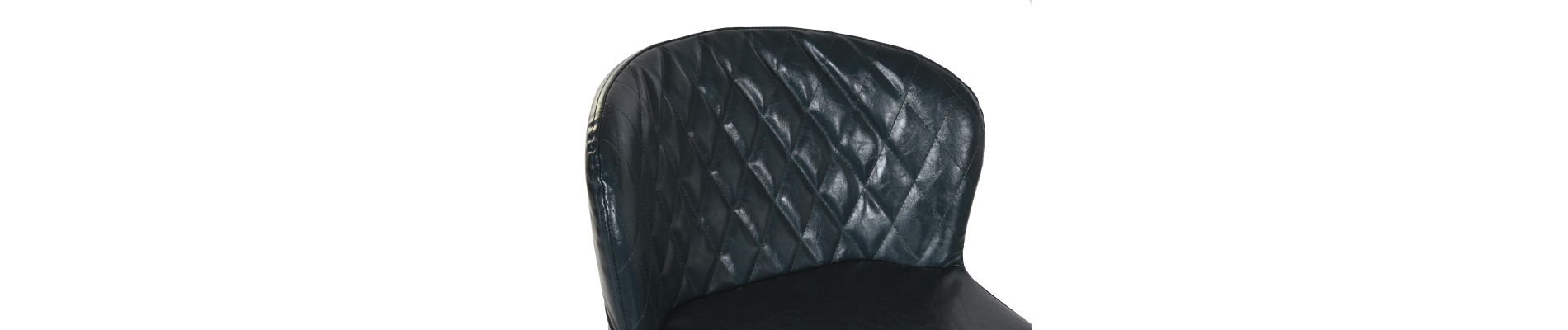 TABURETE PU METAL 40X42,5X81,5 AZUL PETROLEO