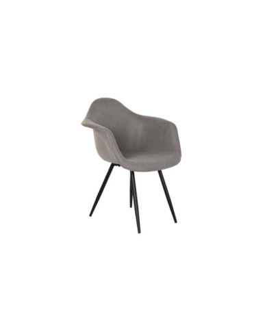 SILLA POLIESTER 64X63X80 GRIS