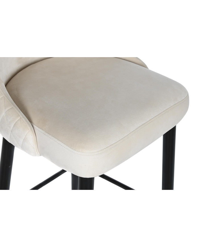TABURETE POLIESTER METAL 51X56X110 BEIGE