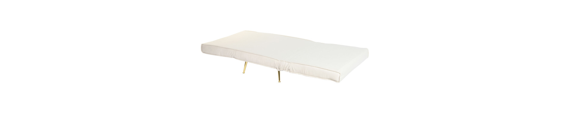 SOFA CAMA POLIESTER METAL 90X90X84 CREMA
