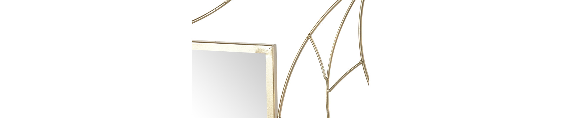ESPEJO METAL ESPEJO 71X1X97 HOJA MATE DORADO