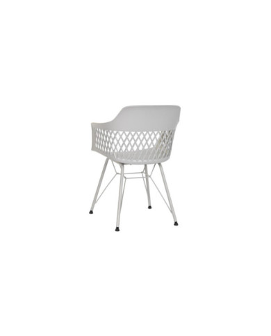 SILLA PP METAL 57X57X80,5 GRIS CLARO