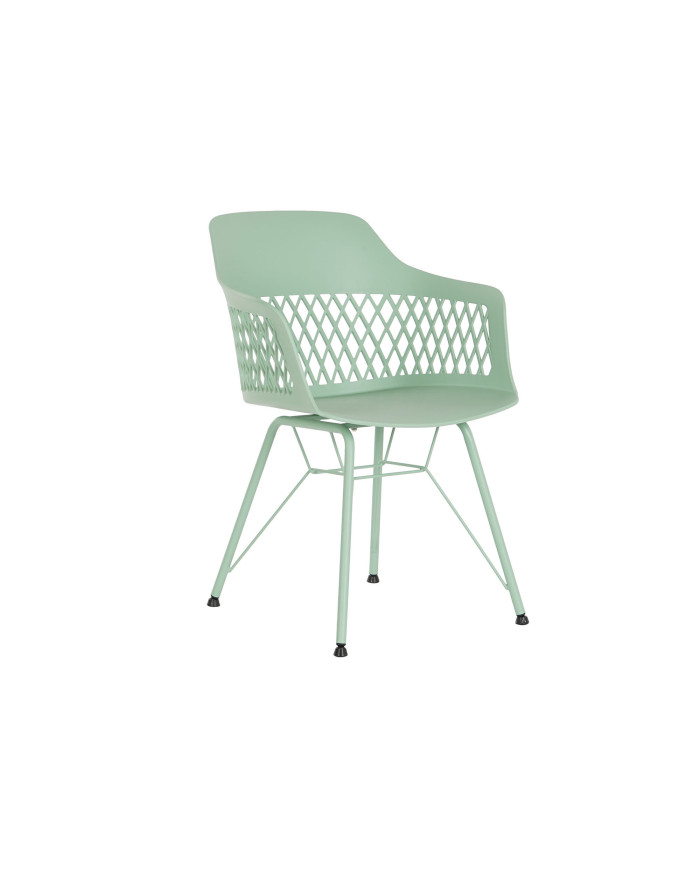SILLA PP METAL 57X57X80,5 VERDE