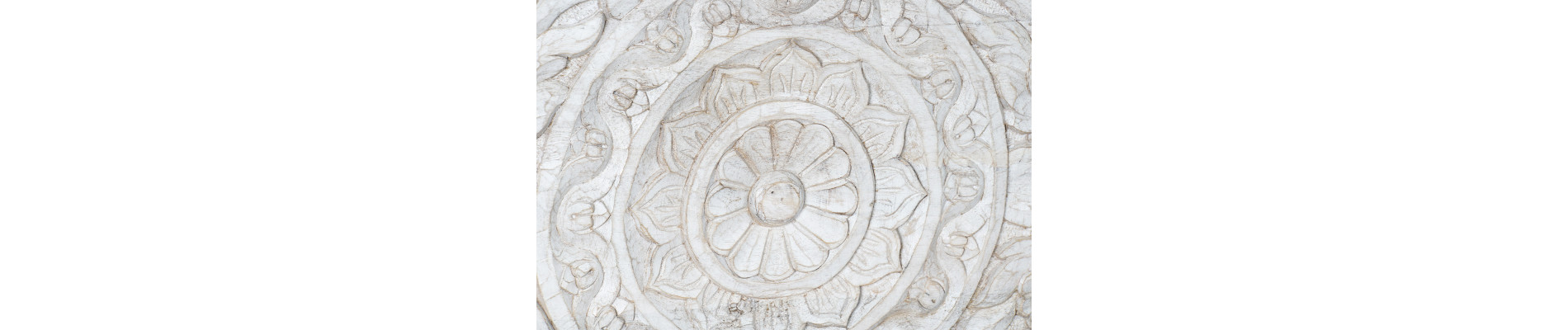 ARCON MANGO 150X43X50 MANDALA ENVEJECIDO BLANCO