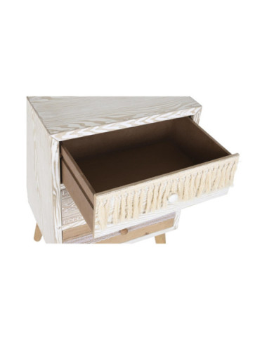 MESITA DE NOCHE ABETO ALGODON 48X35X72 BLANCO